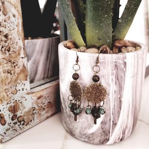 Handmade Boho Crosses Earrings